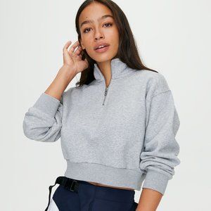 TNA Cropped, quarter-zip sweatshirt